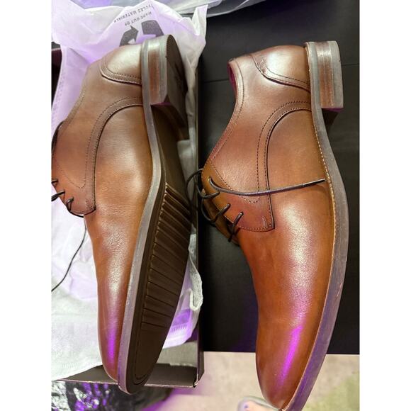 Men’s Florsheim Rucci Plain Oxford Shoes 12 M In Cognac - Picture 2 of 7